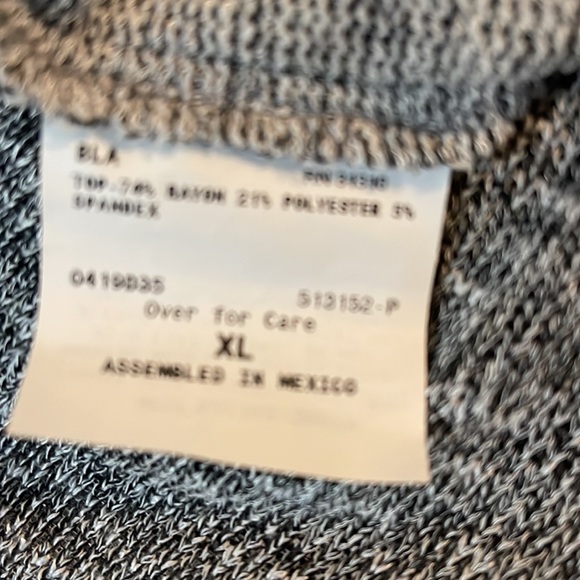 AB STUDIO textured sweater over black cami NWT (23G7C86) - Picture 13 of 14